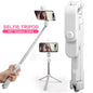 Compatible with Apple, Wireless Bluetooth Selfie Stick Portable Handheld Telescopic Tripod Rotating Mobile Phone Holder With Fill Light