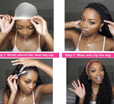 Curly Headband Wig – Easy Wear Natural Look