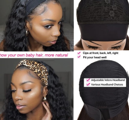 Curly Headband Wig – Easy Wear Natural Look