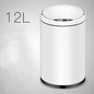 Smart Sensor Trash Can Light Luxury Household Creative Stainless Steel Automatic Clamshell Paper