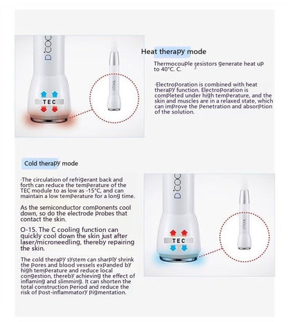 Cold Therapy Device Facial Ion Shrink Pores Ice Guide Ice Compress