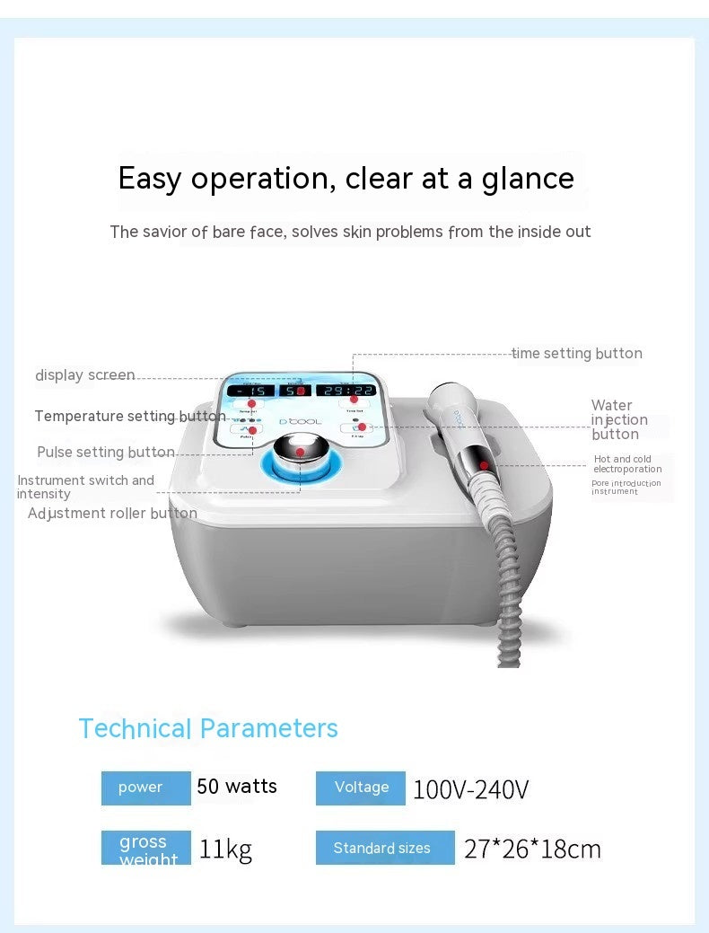 Cold Therapy Device Facial Ion Shrink Pores Ice Guide Ice Compress