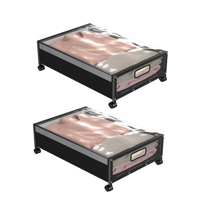 Iron-framed Storage Box For Under The Bed