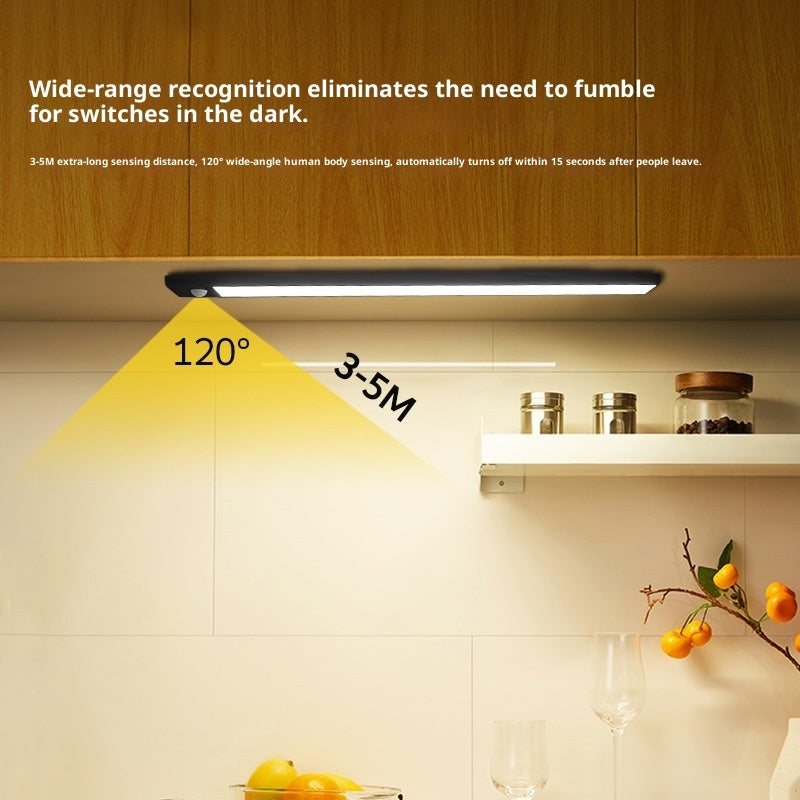 Smart LED Strip Human Sensor Light, Magnetic Self-adhesive Wardrobe Light