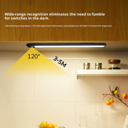 Smart LED Strip Human Sensor Light, Magnetic Self-adhesive Wardrobe Light