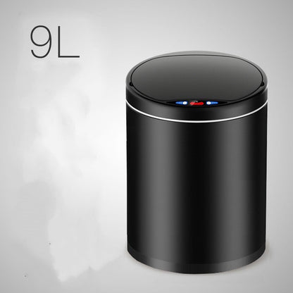 Smart Sensor Trash Can Light Luxury Household Creative Stainless Steel Automatic Clamshell Paper