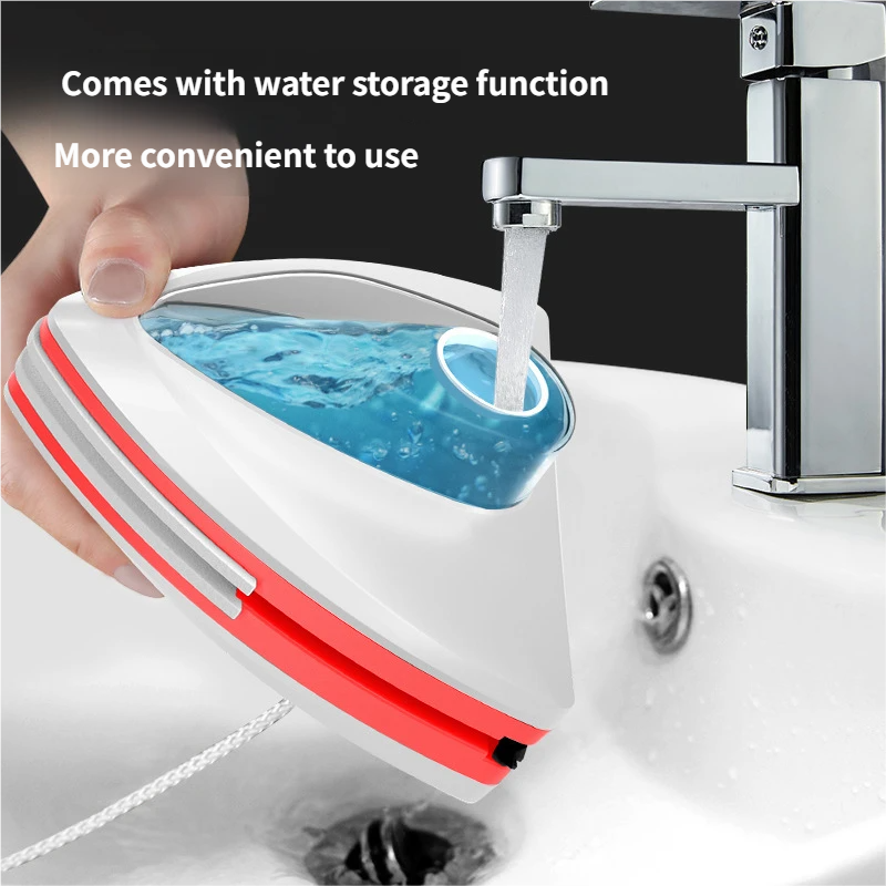 Magnetic Glass Wiper Double-Side Water Injection Glass ABS Household Window Cleaner