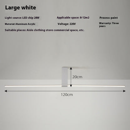Led Ceiling Light Creative Minimalist One-word Strip Light