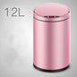 Smart Sensor Trash Can Light Luxury Household Creative Stainless Steel Automatic Clamshell Paper