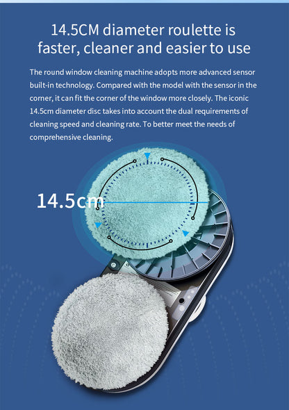 Window Cleaner Robot, Smart Window Cleaner With Automatic Water Spray, Remote Control Robot Window Washer For Windows Tiles Glass Door