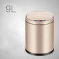 Smart Sensor Trash Can Light Luxury Household Creative Stainless Steel Automatic Clamshell Paper