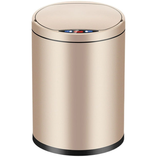 Smart Sensor Trash Can Light Luxury Household Creative Stainless Steel Automatic Clamshell Paper