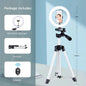 Led Selfie Phone Lamp With Tripod Stand Holder Youtube Video