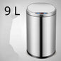Smart Sensor Trash Can Light Luxury Household Creative Stainless Steel Automatic Clamshell Paper