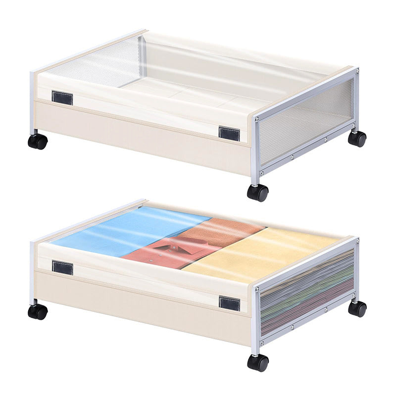 Iron-framed Storage Box For Under The Bed
